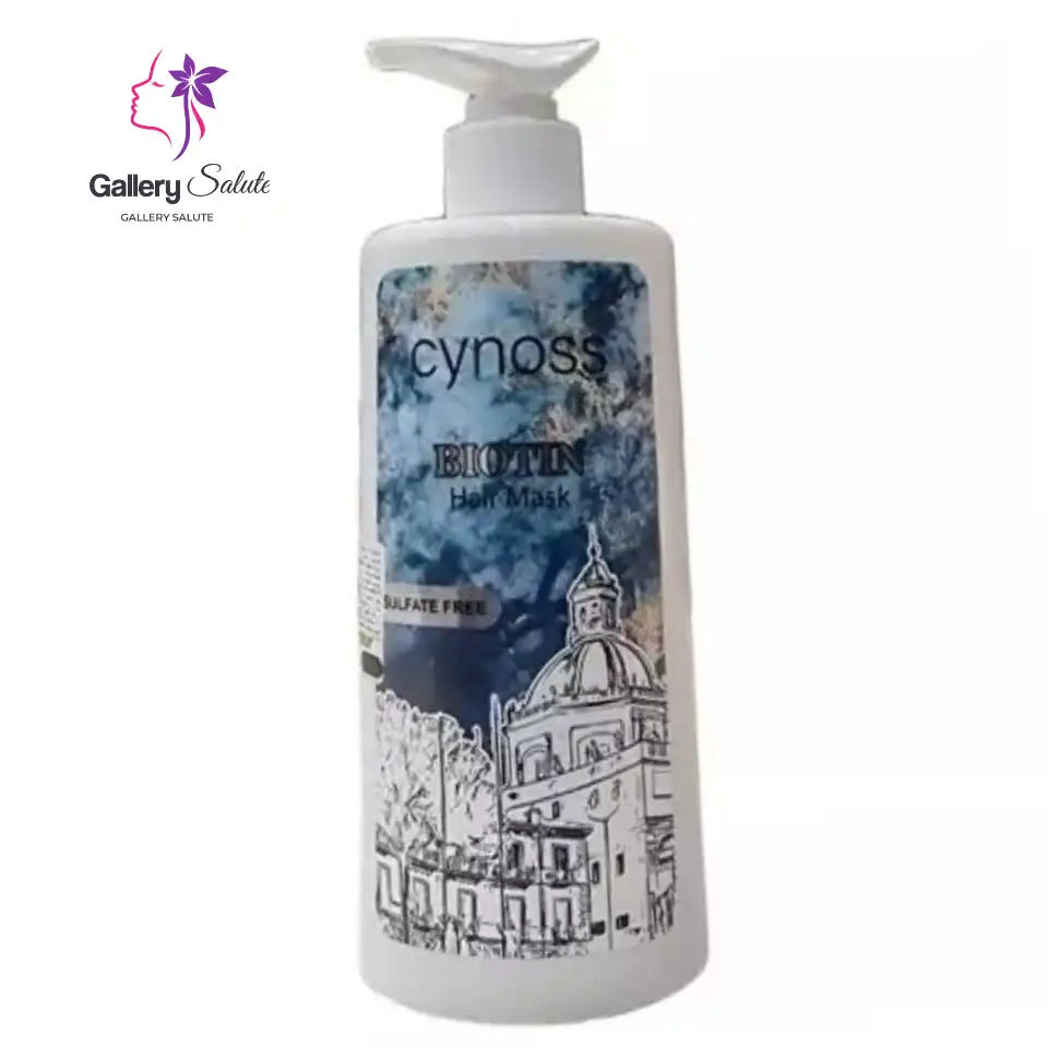 ماسک مو سینوس (فاقد سولفات) مدل بیوتن مناسب برای انواع مو 750ml با آبکشی / Cynoss BIOTIN Haie Mask 750ml l