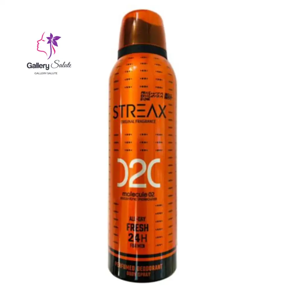 اسپری خوشبو کننده بدن استریکس رایحه مولکول 02 (Molecule 02) | Streax Molecule 02 Body Spray Freshener Men