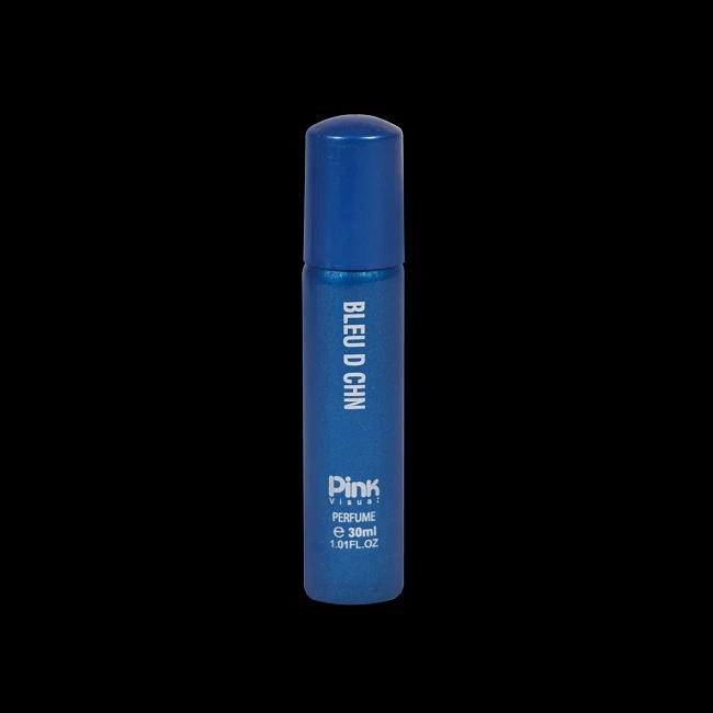 عطر جیبی مردانه پینک ویژوآل مدل بلو د شنل با رایحه تلخ ۳۰ میلیلیتر (Pink Visual Blue De Chanel Men’s Pocket Perfume 30ml)